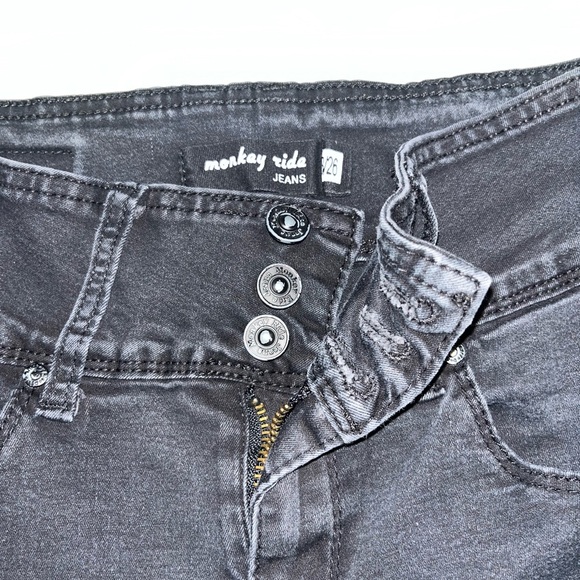 Monkey Ride Black Skinny Jeans - Picture 3 of 5